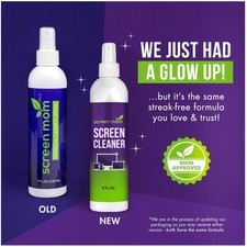 TV Screen Cleaner Spray with Microfiber Cloth 2-Pack