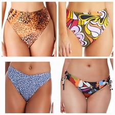 Bar III Women's Printed Bikini Swim Bottoms Mix Match