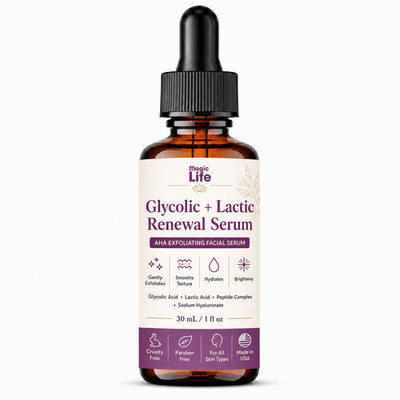 Glycolic Acid Cosmetic Peel Exfoliating Skin Care Enhance Brightening Serum 30ml
