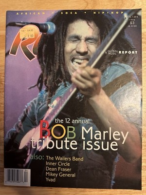 REGGAE REPORT BOB MARLEY Vol 14 #4 1996 Magazine Vintage Rare Hip Hop Music