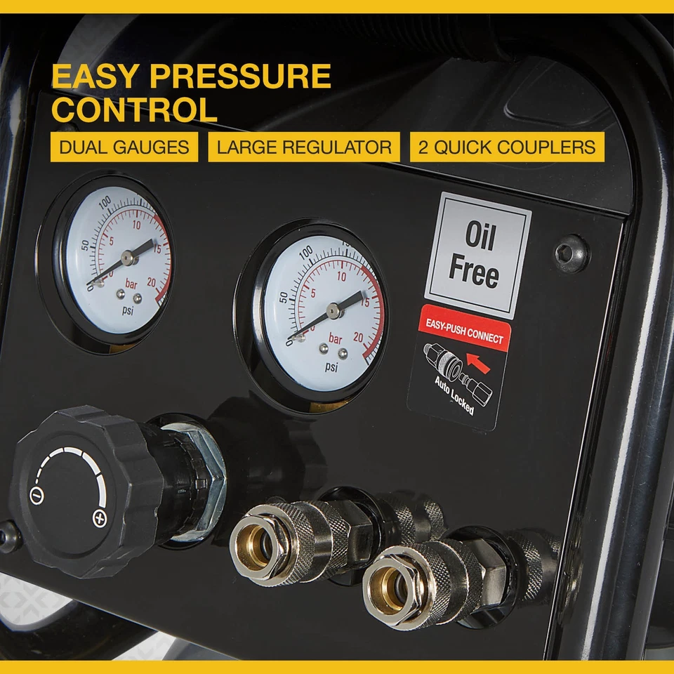 Klutch 20-Gallon Air Compressor, 2 HP, 120 Volts, 175 PSI - Image 4 of 4