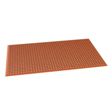 Hexagon Drainage Floor Mat 60"x36", Heavy Duty Anti-Fatigue Kitchen Mat for Home