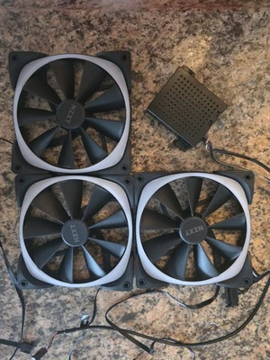 NZXT Fans Aer RGB 2 140mm x3 With Hub Included. - Image 1 of 2
