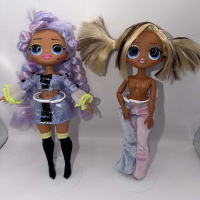 LOL 9  Fashion Dolls with Colorful Hair Set Of Two Miss Royale And Trendsetter.