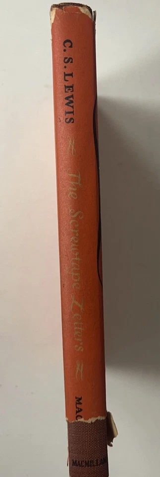 The Screwtape Letters CS Lewis 1956 24th printing HC Fair - Image 3 of 4