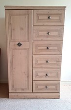 Alstons Oyster Bay Tallboy, Wardrobe, Single Door, 6 Drawer Chest  Ex Condition