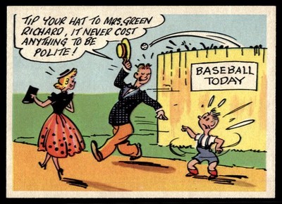 Topps 1957 Topps Goofy #58 Tip your hat to Mrs. Green Richard