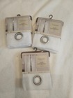 Sonoma Ayden Window Panel White Color 50” X 84” Grimmeted Curtains Set Of 3