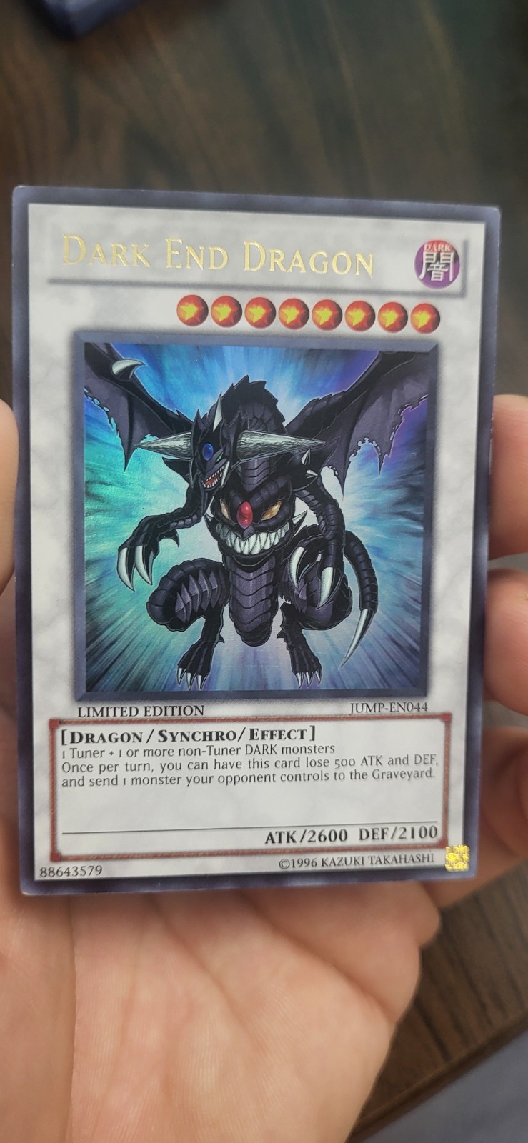 Dark End Dragon SJCS-EN007 YuGiOh Shonen Jump Championship Series trading card — raw and PSA graded price guide