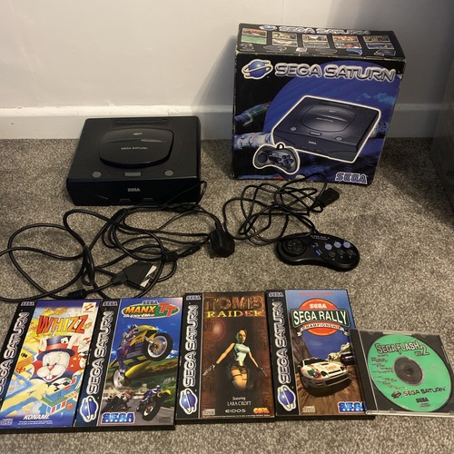 Sega Saturn Konsole Boxed Bundle getestet und funktionsfähig 5 Spiele - Bild 1 von 24