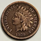 1879 Indian Head Cent Semi-Key Low Mintage Env Damage Cleaned Rare Date JC2092
