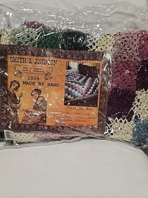VTG Smith Johnson Dry Goods 100% Handmade coverlet Trip Around The World