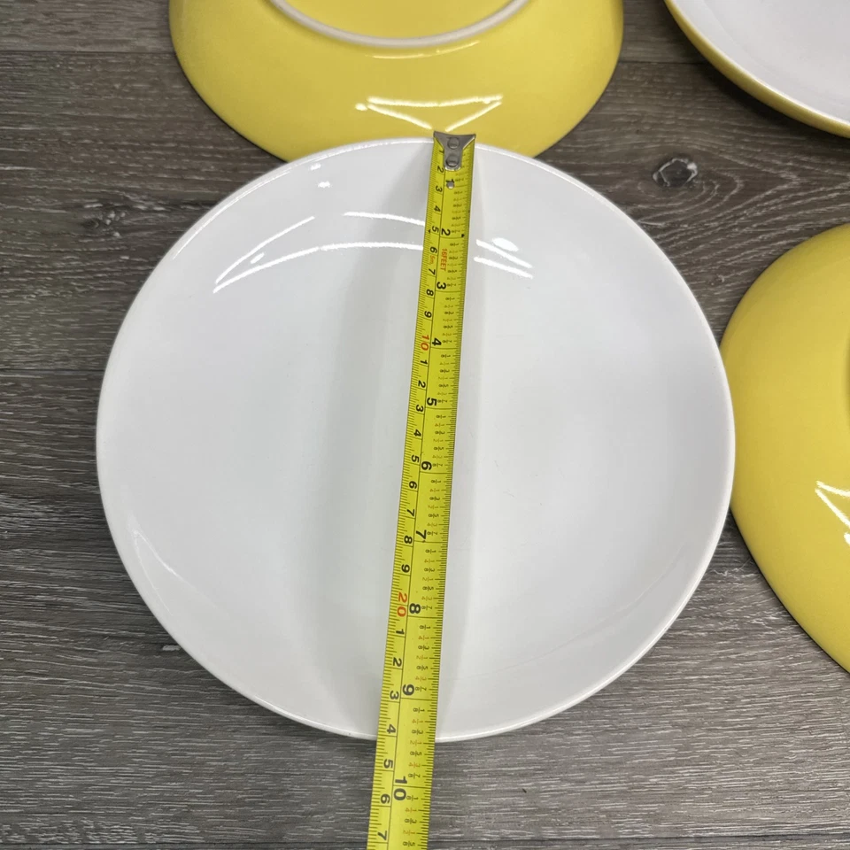 Kate Spade Lenox Summer Circle 9 3/8" Amarillo Ensalada Pasta Plato Cuenco ~ Juego de 6 Foto 4 de 4