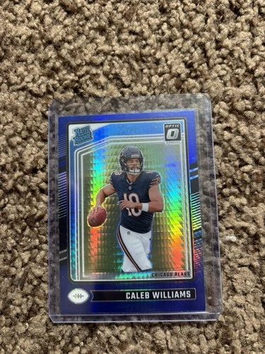 2024 Panini Donruss Optic - Rated Rookie Caleb Williams #201 Blue Hyper Prizm