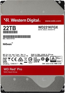Western Digital WD 22TB Red Pro NAS SATA HDD Internal Hard Drive HDD WD221KFGX