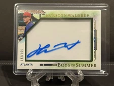 2025 Panini Boys of Summer Hurston Waldrep Jumbo Acetate Signatures Auto #/199