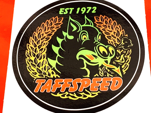 JUEGO DE 3 CALCOMANÍAS TAFFSPEED RACING EST 1972 CONCESIONARIOS OFICIALES - Imagen 4 de 5