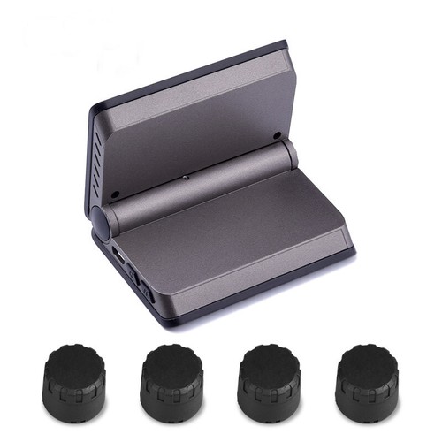 Sistema de monitoreo de presión de neumáticos de automóvil LCD solar inalámbrico TPMS 4 sensores externos - Imagen 5 de 21