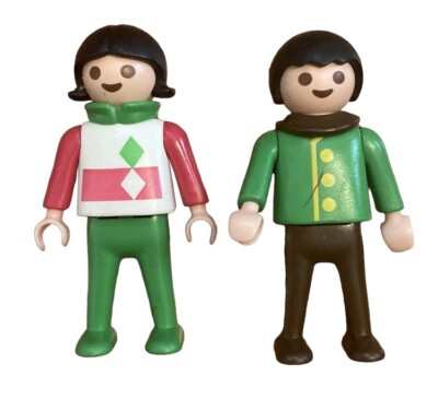 Vintage Lot Playmobil Figurines People Boy Girl Action Figures