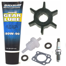 KIT TAGLIANDO ANNUALE 5HP TOHATSU M5B Girante Fuoribordo Filtro Ingranaggi Candela