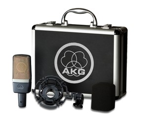 AKG-C214-Studio-Condenser-Microphone-Recording-Mic-w-Case-amp-Shock-Mount-20dB-Pad