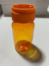 Lot of 38 Amber Rx Pill Bottles 120cc with Reversible Caps Arts  Crafts Storage