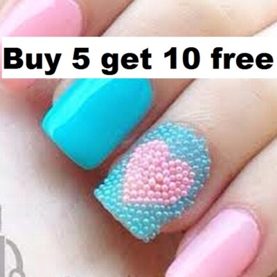 Nagel Gel Lack Nail Art kleine Glasperlen Maniküre Strass 5g Beutel