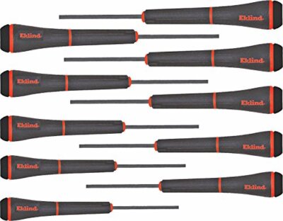 Eklind 92300 PSD Hex Precision Screwdriver - 10pc set SAE Inch Sizes .028-5/32