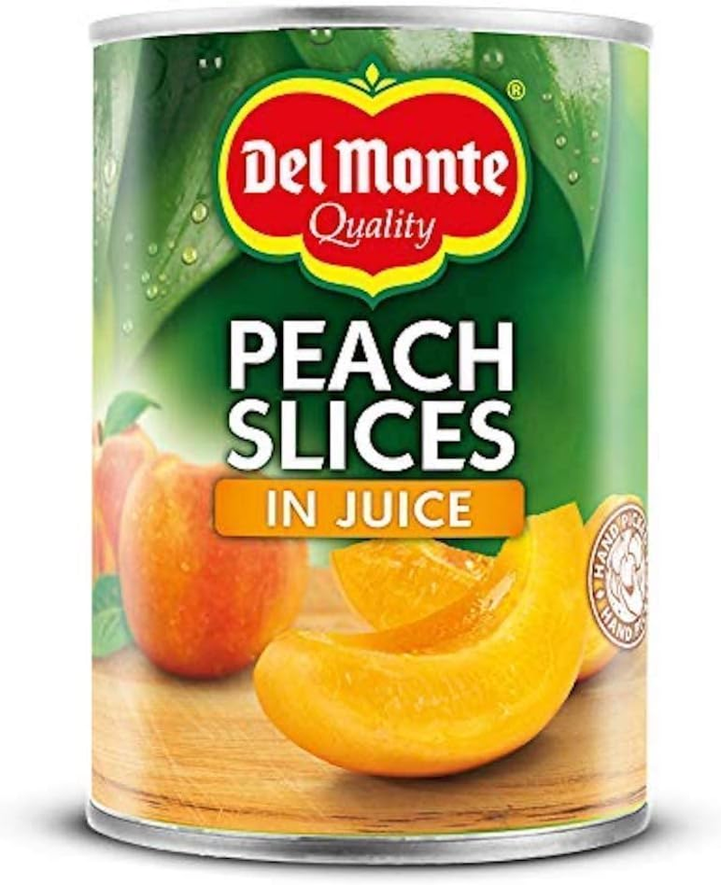 Del Monte Peach Slices in Juice 6x415g – Tinned Fruit, Juicy & Sweet