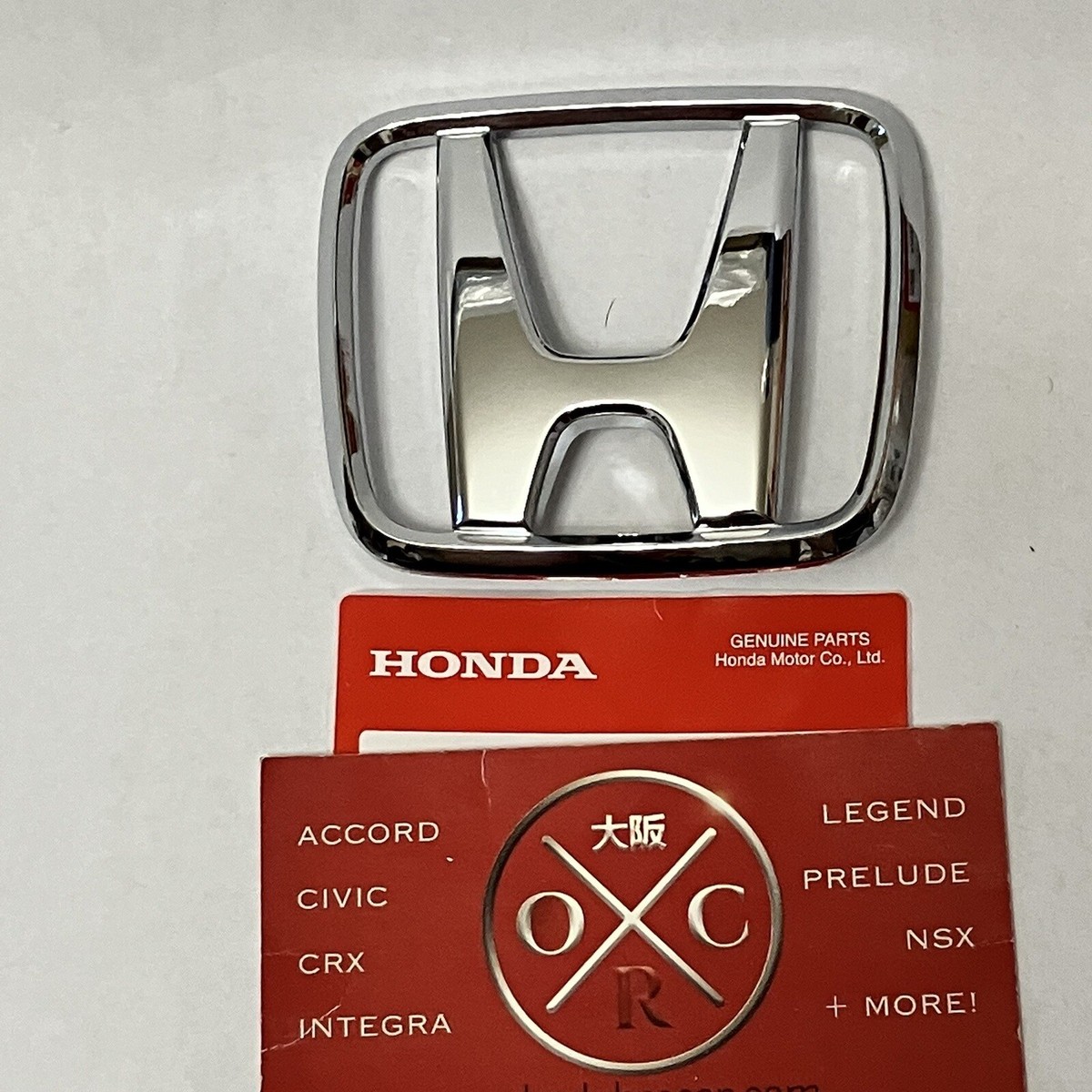 GENUINE OEM 99-00 Honda Civic Front Grille Emblem Badge USDM JDM