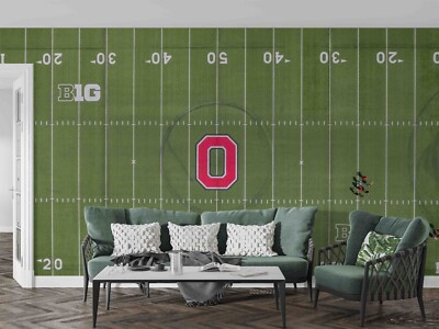 3D Stadium Rugby Field Self-adhesive Removeable Wallpaper Wall Mural