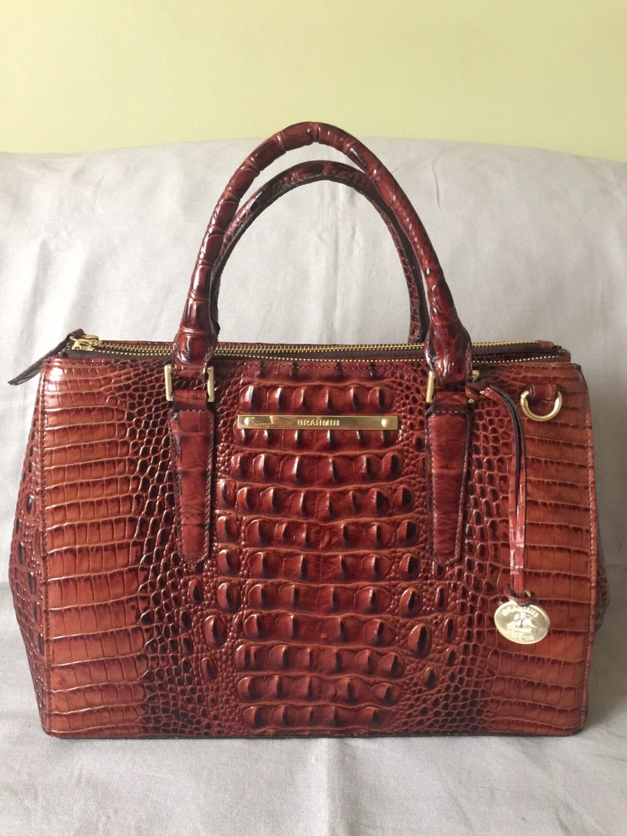 Brahmin Small Lincoln Satchel Pecan Melbourne