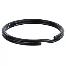 Split Key Rings - Dark Black Color - Key Chain Ring - 9/16" 1" 2" - 10 25 50 100