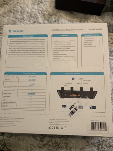 ROCK SPACE*WiFi Router AC2100 Router*Wireless Router*Dual-Band Smart WiFi Router - Picture 7 of 11
