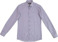 Neu! Eterna Herren Hemd Langarm Blau Flieder Gemustert Gr. 41