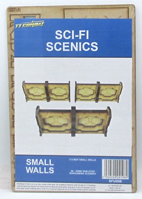 TTCombat SFU008 Small Walls (Sci-Fi Scenics) Terrain Kit Barriers Scenery NIB