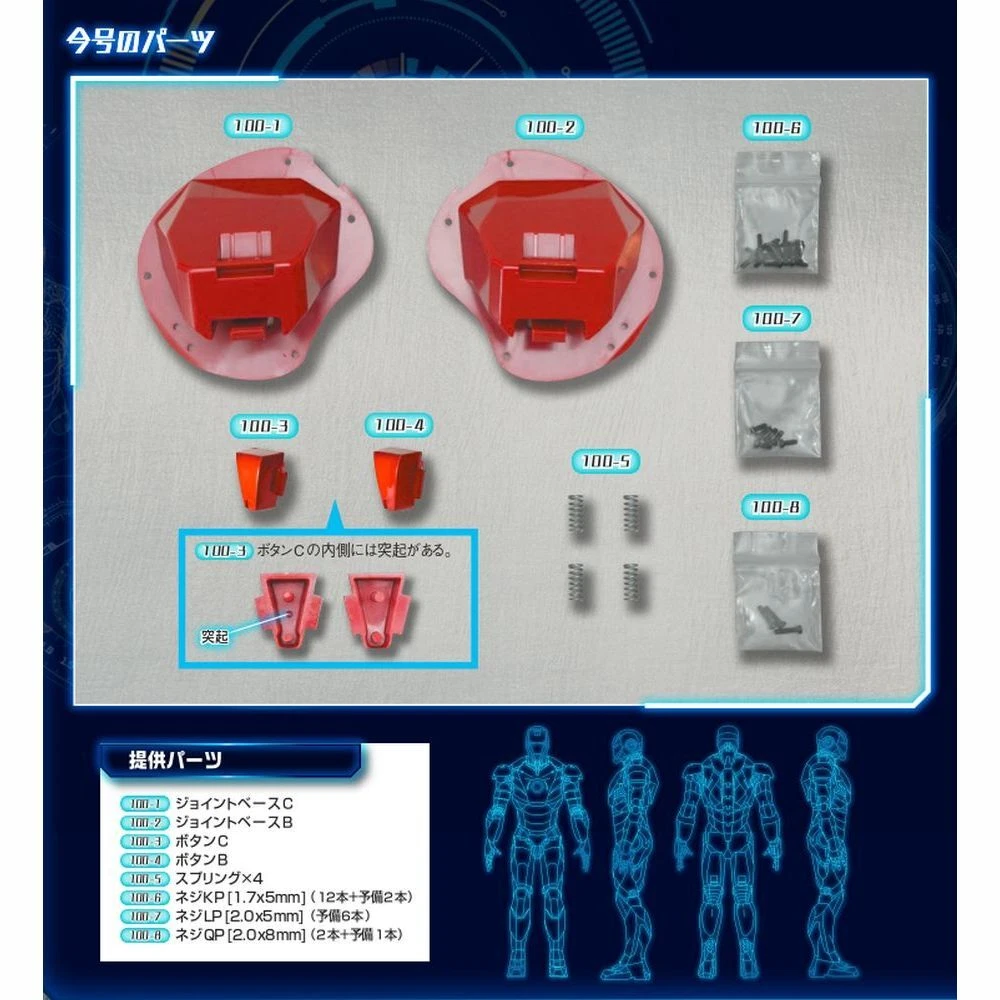 DeAGOSTINI Weekly Iron man mark 3 big scale figre No.100 ship from
