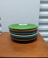 Fiestaware 6" Bread Butter Plates Lot of 8 Rainbow Vintage