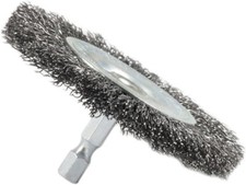 72735 Wire Wheel Brush, Coarse Crimped with 1/4-Inch Hex Shank, 3-Inch-by-.012-I