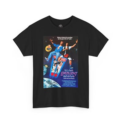 Bill Ted's Excellent Adventure Movie Poster T-Shirt, Funny 80s Retro  Movie Tee