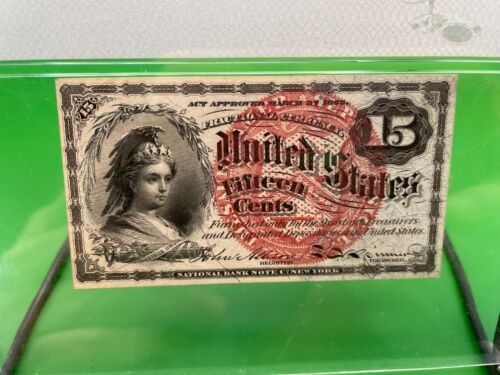Fr#1269 15¢ 4th Issue Columbia Fractional, Watermark, PMG 63 Choice Unc - Picture 11 of 13
