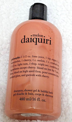 Philosophy Melon Daiquiri Shampoo, Shower Gel & Bubblebath 16oz NWOB