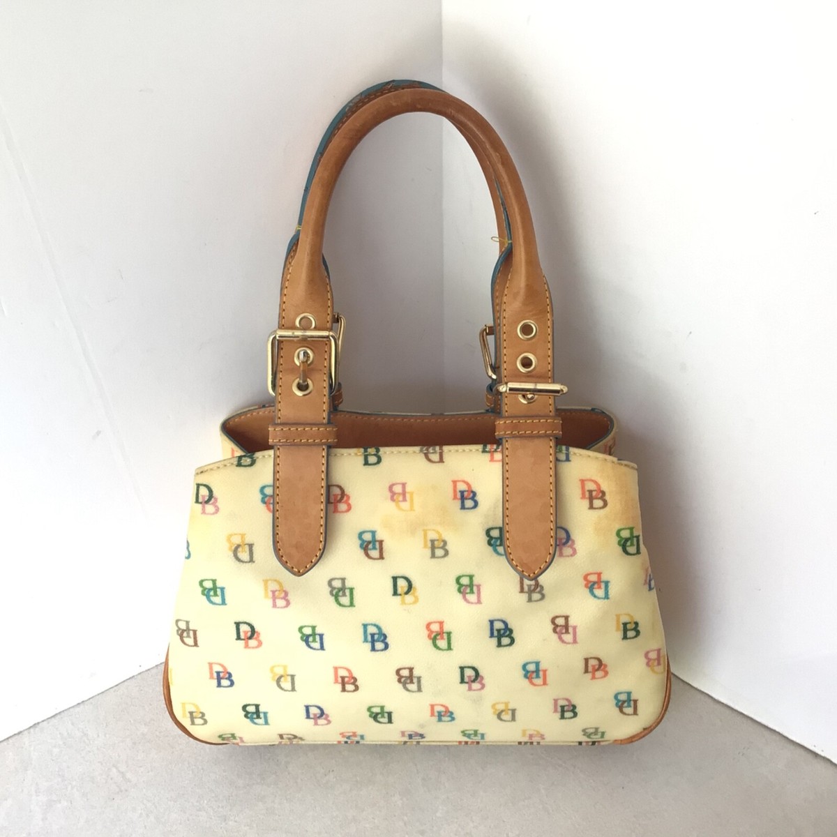Dooney & Bourke Tote Bag Cream Leather Signature Logo