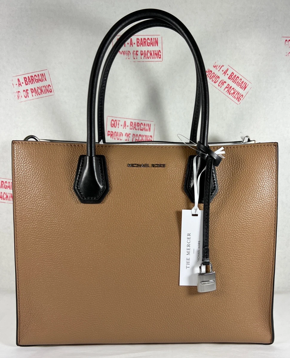 Michael Kors Mercer Large Brown Convertible Tote Bag