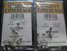 Wapsi Tungsten Coneheads - 4.5 mm Nickel - 2 ...
