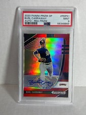 2020 Panini Prizm Draft Picks Burl Carraway Red Auto  /50 PSA9 ROOKIE
