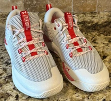 Under Armour Volleyball Shoe Women's White/RED New  B1