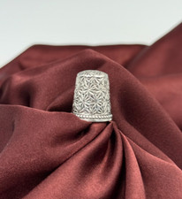 Antique Sterling Silver Ketcham & McDougall Embroidery Thimble