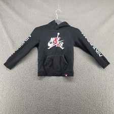 Nike Air - Big Logo JUMPMAN Black Red Hoodie Pullover - Youth XS - 6-7