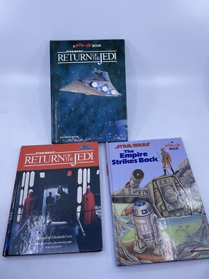 Star Wars Vintage 1983 Pop-up Books; Return Of Jedi, Empire